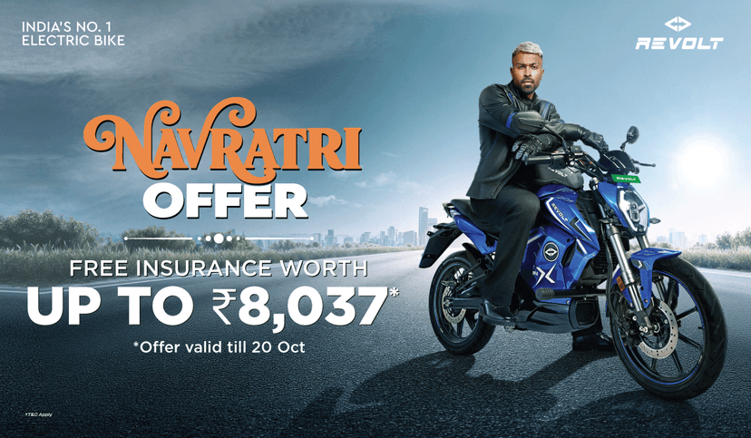Revolt Navratri Offer 2026: Free Insurance Up to ₹8,037 on Electric Bikes