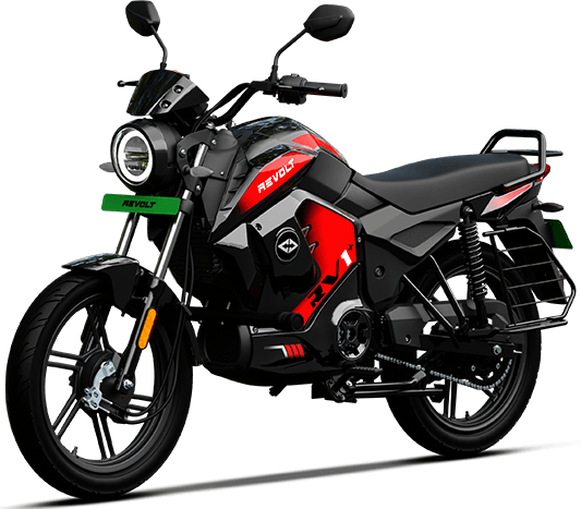 cosmic black red electric superbike